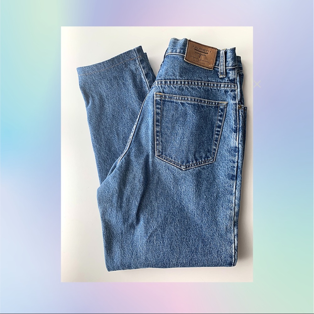 VINTAGE ALFRED SUNG HIGH-WAISTED JEANS